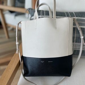 Phoebe Philo Celine Small Vertical Bicolor Cabas Tote/Crossbody